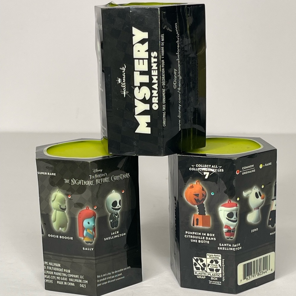 Disney Tim Burtons The Nightmare Before Christmas Mystery Ornaments 3 packs